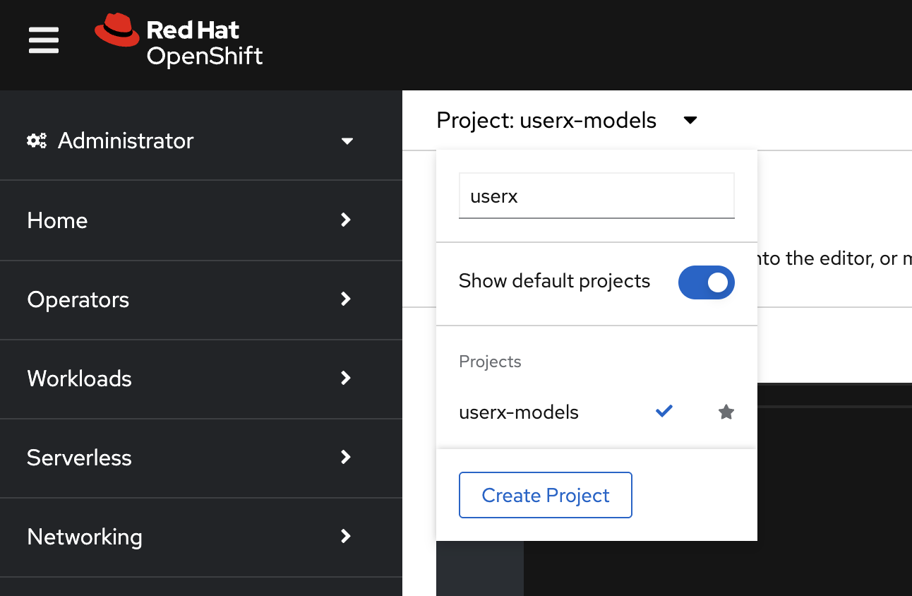 Select a project